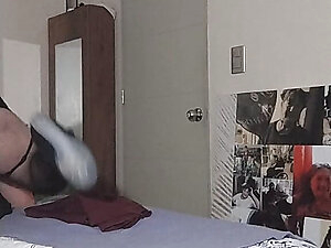 He whipped me with a strip whip and a belt, while I got a dildo and a plug in my ass