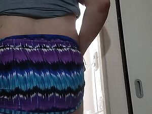 Rich dildo in my ass in thong