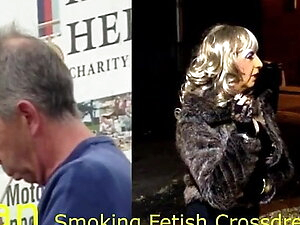 Ian the smoking fetish transvestite fag