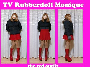 RUBBERDOLL MONIQUE - The red rubberdoll outfit
