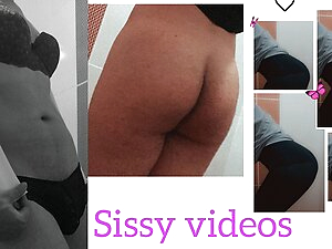 Amateur Sissy Lingerie Dance pantyhose sexy comp