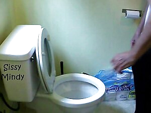 REAL SISSY MAID SERVICE TOILET CLEANING