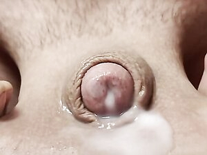 Me and my tiny micropenis pre-cum mega load