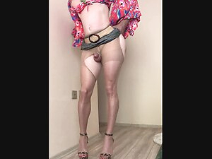 My Mature Stepmom undresses while I'm in the room