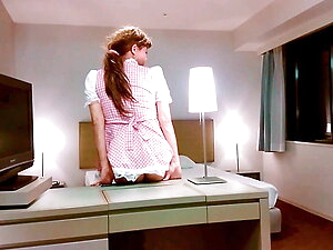 When Pai-chan works as a Hotel Maid it's always fun to expose naughty look by the window for people walking down the street.