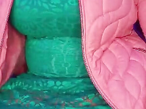 desi bhabhi showing boobs in suit salwar hot sil satin dress bhabhi big tits