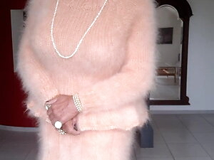 Charlene Pink Mohair Dress 2